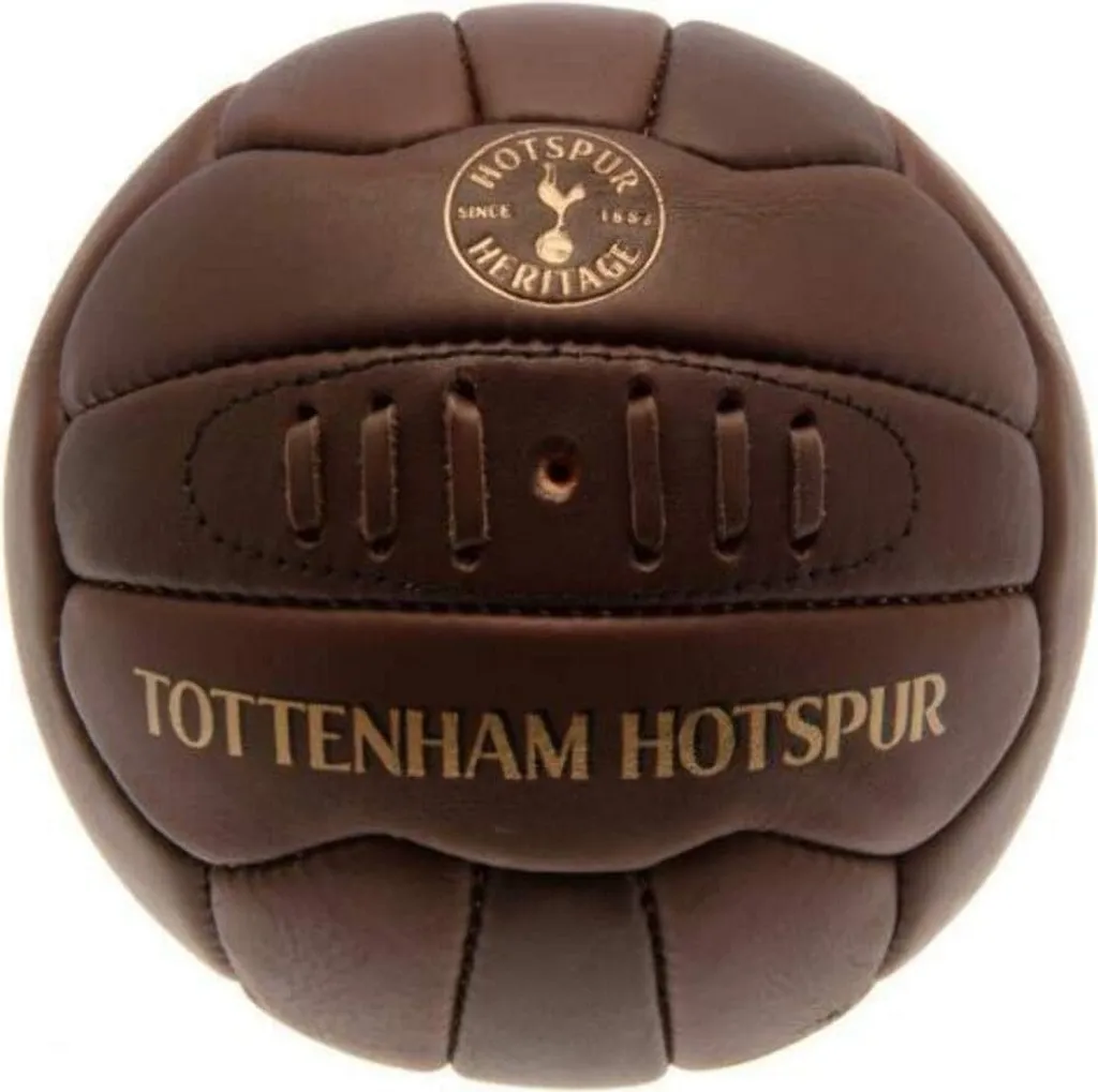 Cadeau Foot Vintage : Ballon Tottenham Hotspur FC Cuir Marron SG19851