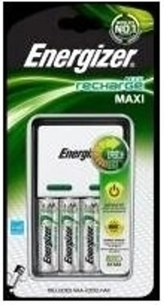 Chargeur de piles rechargeable AA AAA Energizer Maxi Charger NiMH Noir
