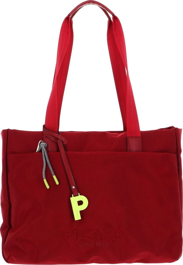 PICARD Lucky One Sac Shopper en Cuir Lipstick Rouge Foncé pour Femme
