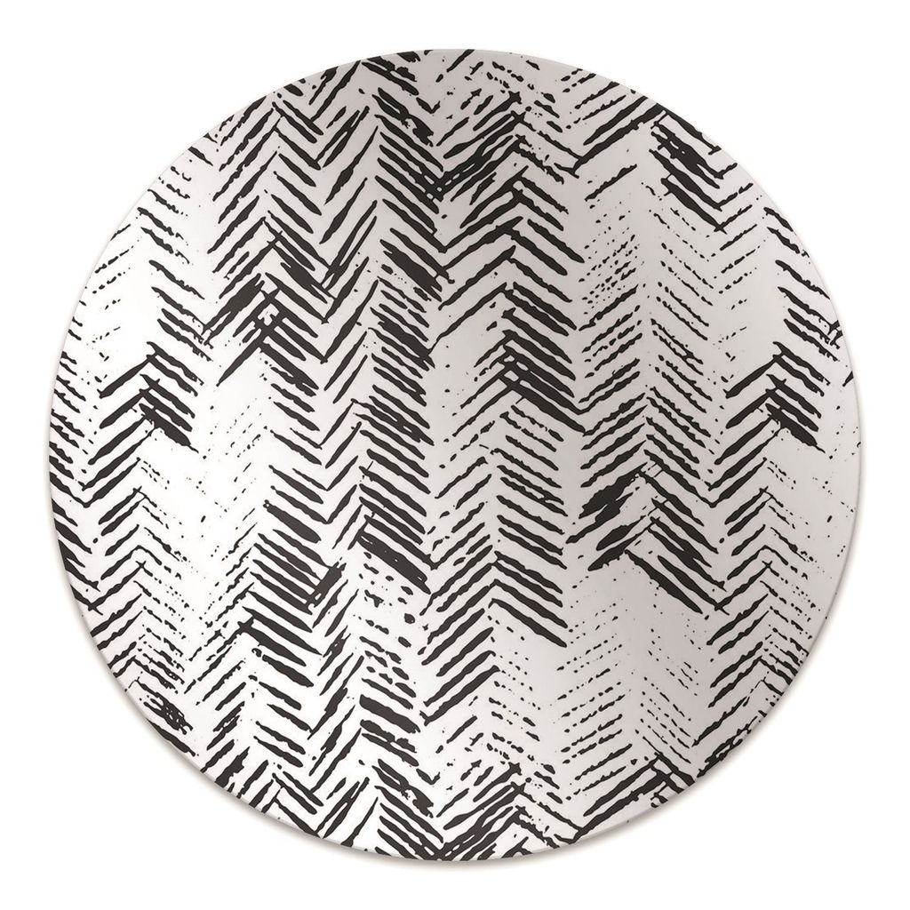 Rundmatte - Stuhlunterlage Bürostuhlunterlage - Rund Ø 100 cm - Bodenmatte - Fußmatte - Bindestriche in Herring Bone.