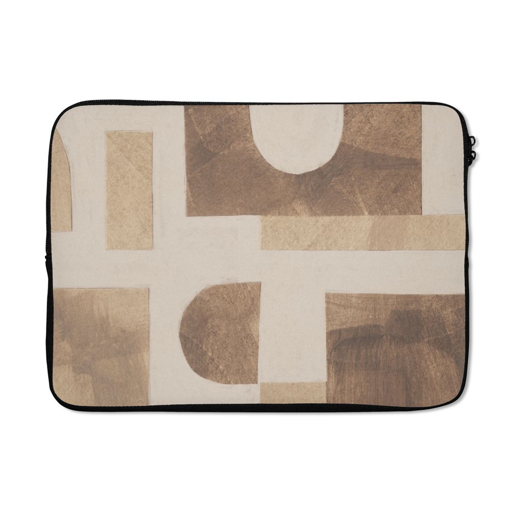 MuchoWow Laptop Hülle 13 Zoll Abstrakt - Puzzle - Formen - Farben Laptoptasche - Laptophülle - Sleeve - Rundumschutz