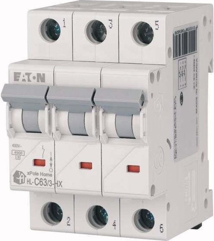 HN-C63/3 Leitungsschutzschalter 6kA C63A 3P 194897 EATON Produktbild 