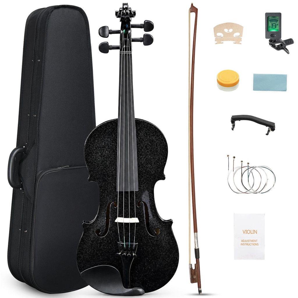 FCH Violino 3/4, set completo per principianti, nero, con Immagine del prodotto 