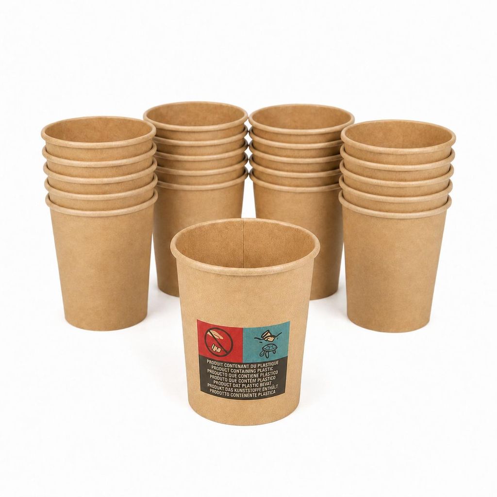 Gobelets en carton de 120 ml – Lot de 24 – Petits gobelets Image du produit 