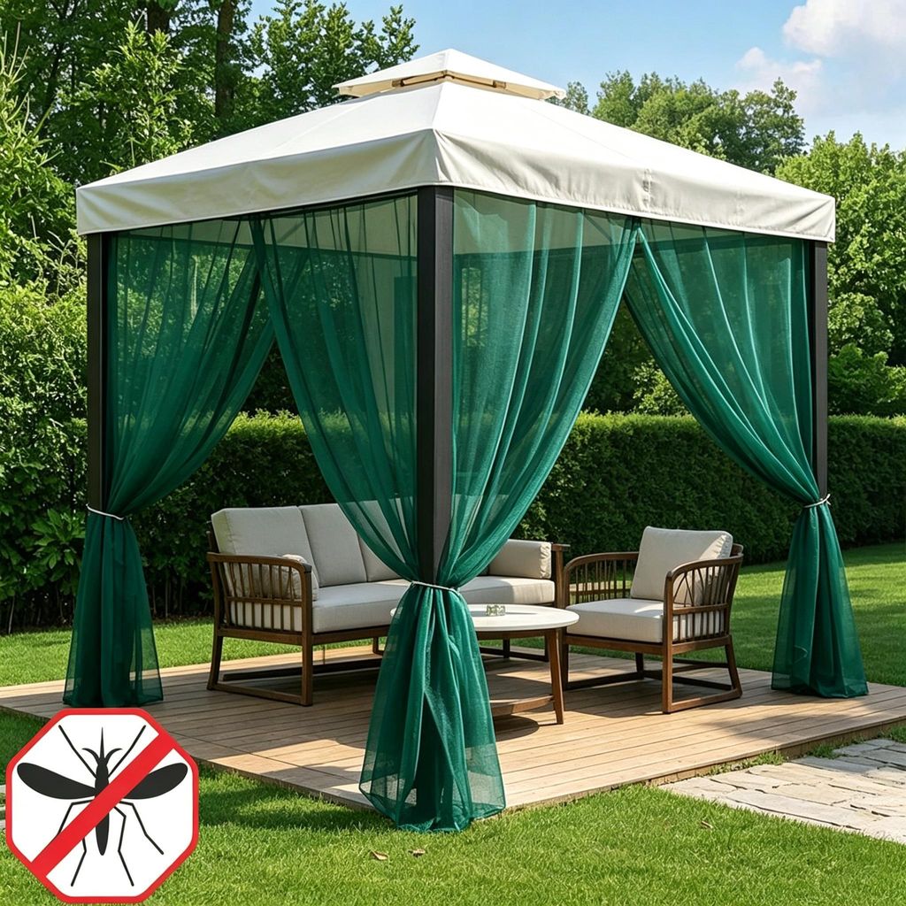 Set da 2 tende esterne con zanzariera, gazebo con Immagine del prodotto 