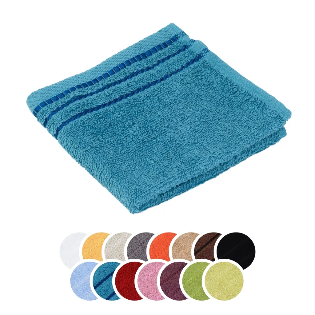 Asciugamano Piccolo 30x30 Darling Potsdam Petrolio - Lavabile 60°C