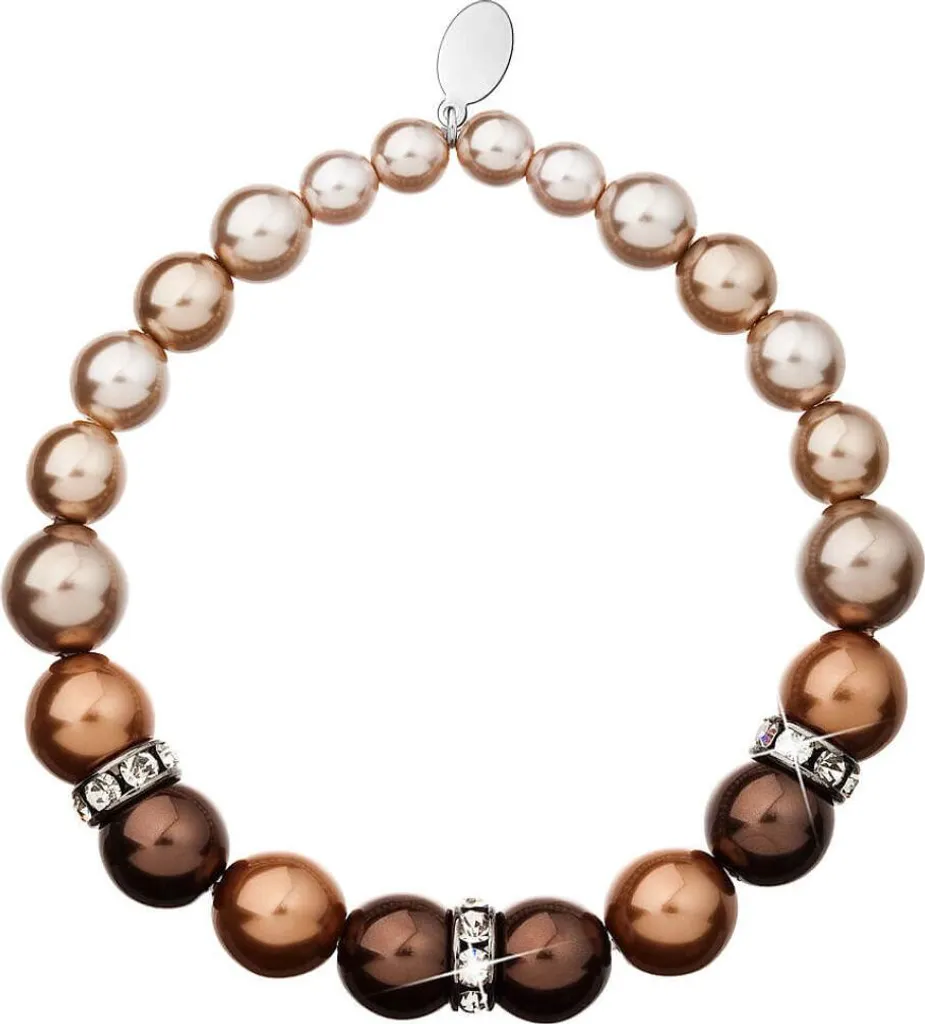 Bracelet en perles 33016.3 marron : élégance naturelle et bohème