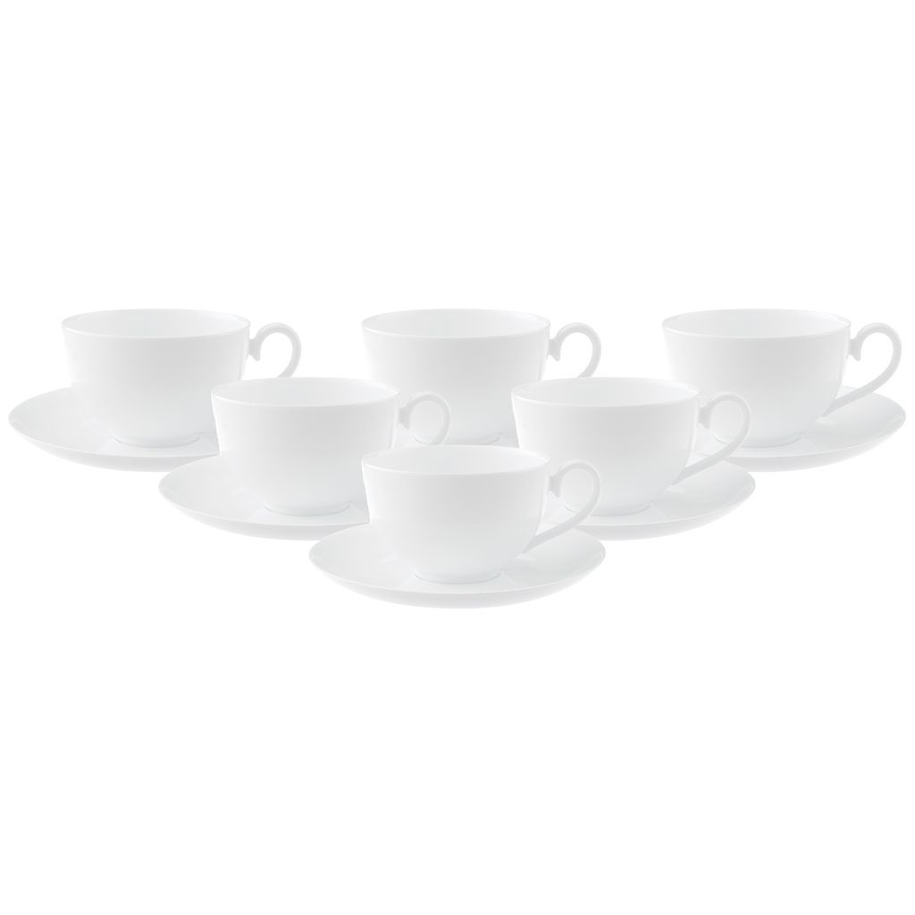 Villeroy & Boch Royal Café au Lait Tasse mit Untertasse 6er Set