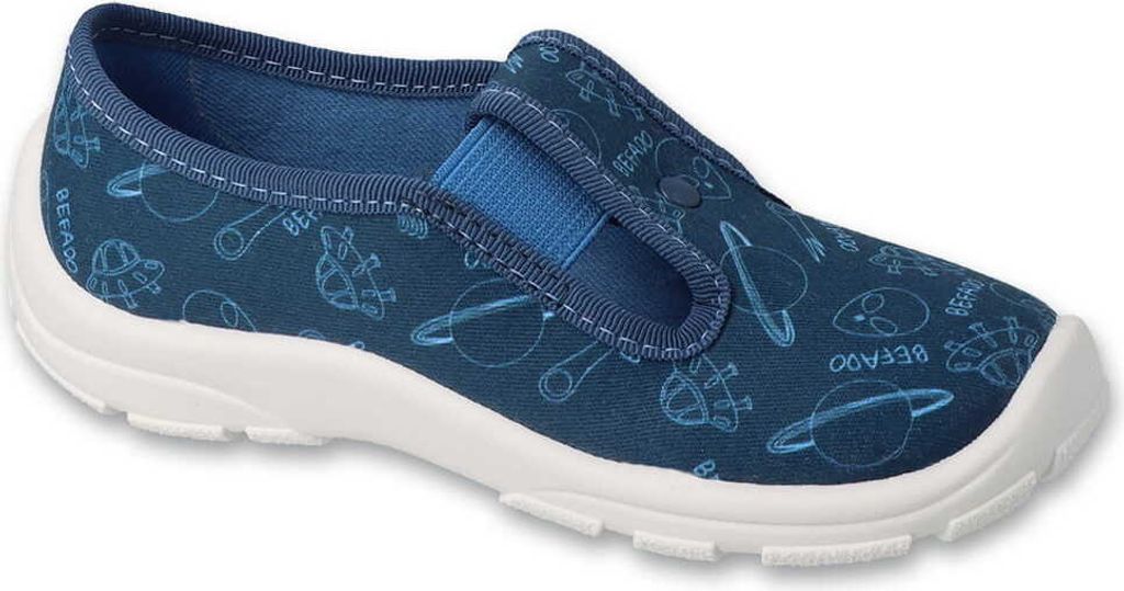 Jungen Hausschuhe Befado 975X190 975Y190 Blau SPACE Kosmos