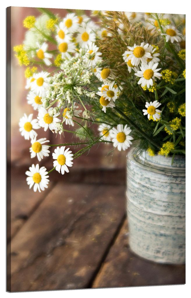 Leinwanddruck Botanik Blumenstrauß 50x80 cm