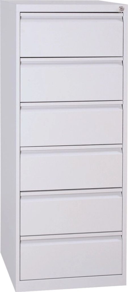 Metalsteel Karteischrank, Format DIN A5, RAL 7035, H x B x T 1320 x 530 x 620 mm, 6x Schublade, DIN A5, RAL 7035, Artikelnummer: CIC.6(2).A5