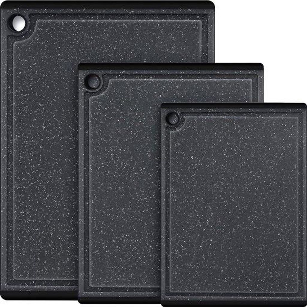 Kunststof keuken snijplanken, 3-teilig, groß, antislip, sapfänger