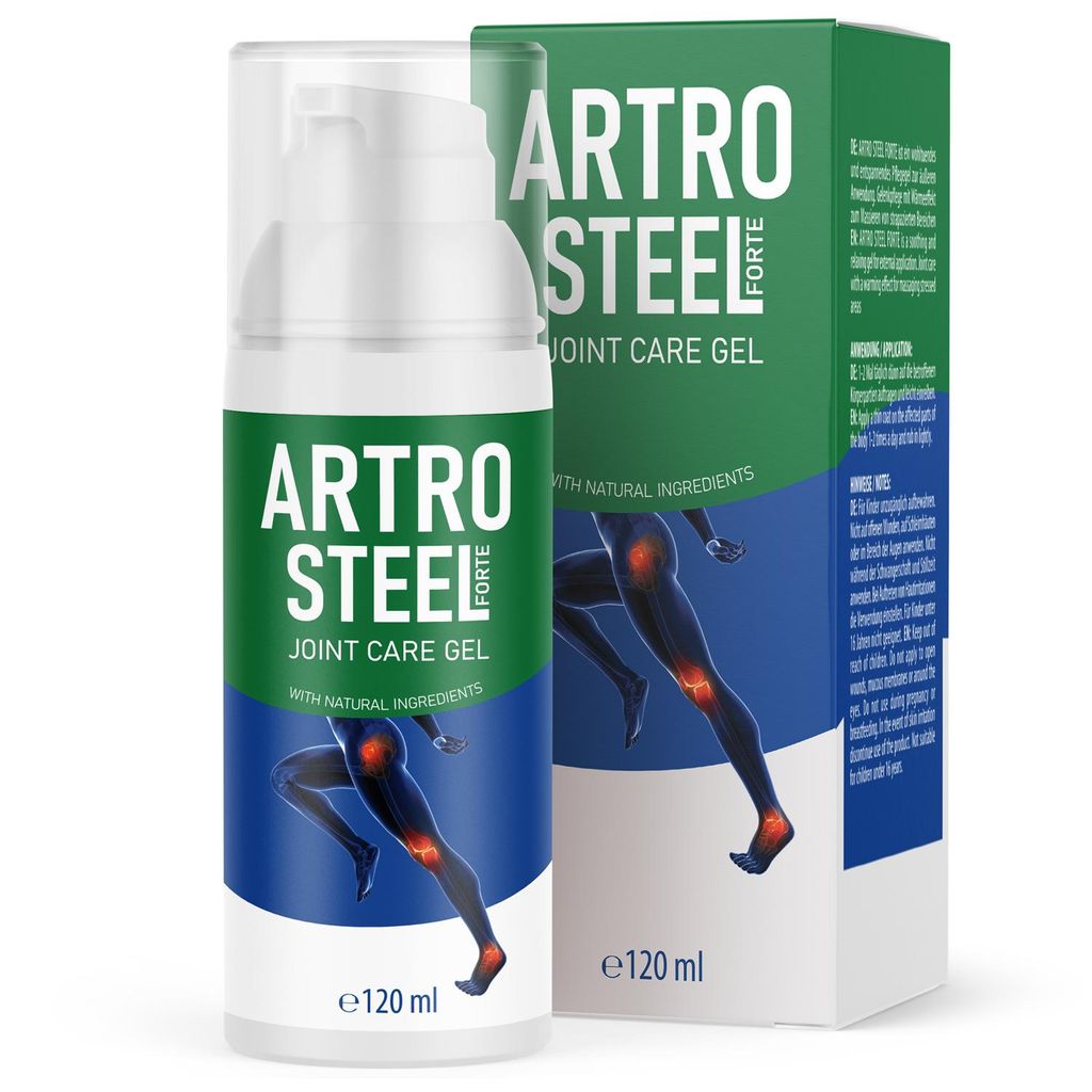 Artro Steel Forte Gel | Pflege für Gelenke & Muskeln | einfache Anwendung | Inhalt 120 ml