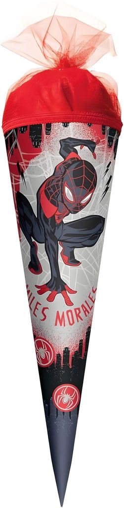 Roth Schultüte 50cm rund Marvel Spider-Man Miles Morales Produktbild 