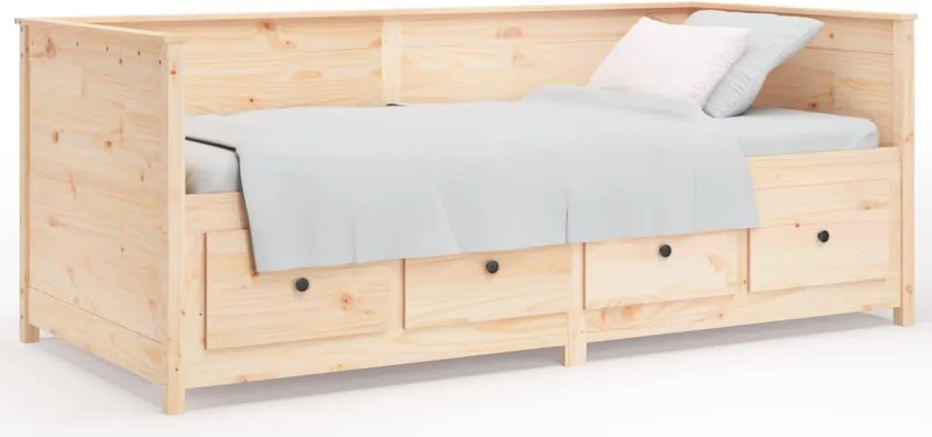 vidaXL Lit de jour 80x200 cm en pin massif cadre de lit bois robuste