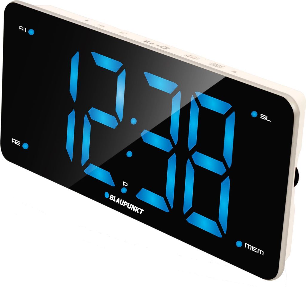Budík Blaupunkt CR15WH Digitálny budík čierny, biely Obrázok produktu 