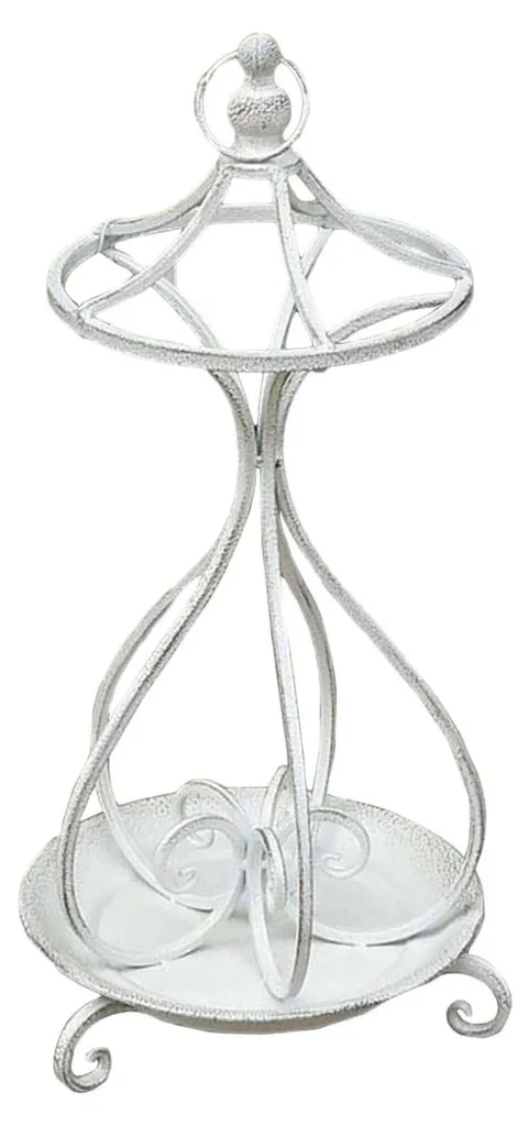 Porte-parapluie stable blanc vieilli 68 cm : finies les traces d'eau