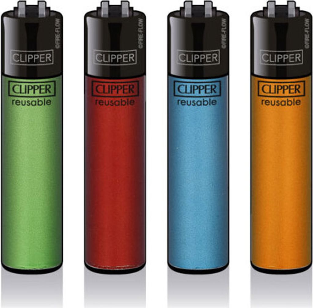 Clipper Reibradfeuerzeuge CRYSTAL #8, 4 Stück Produktbild 