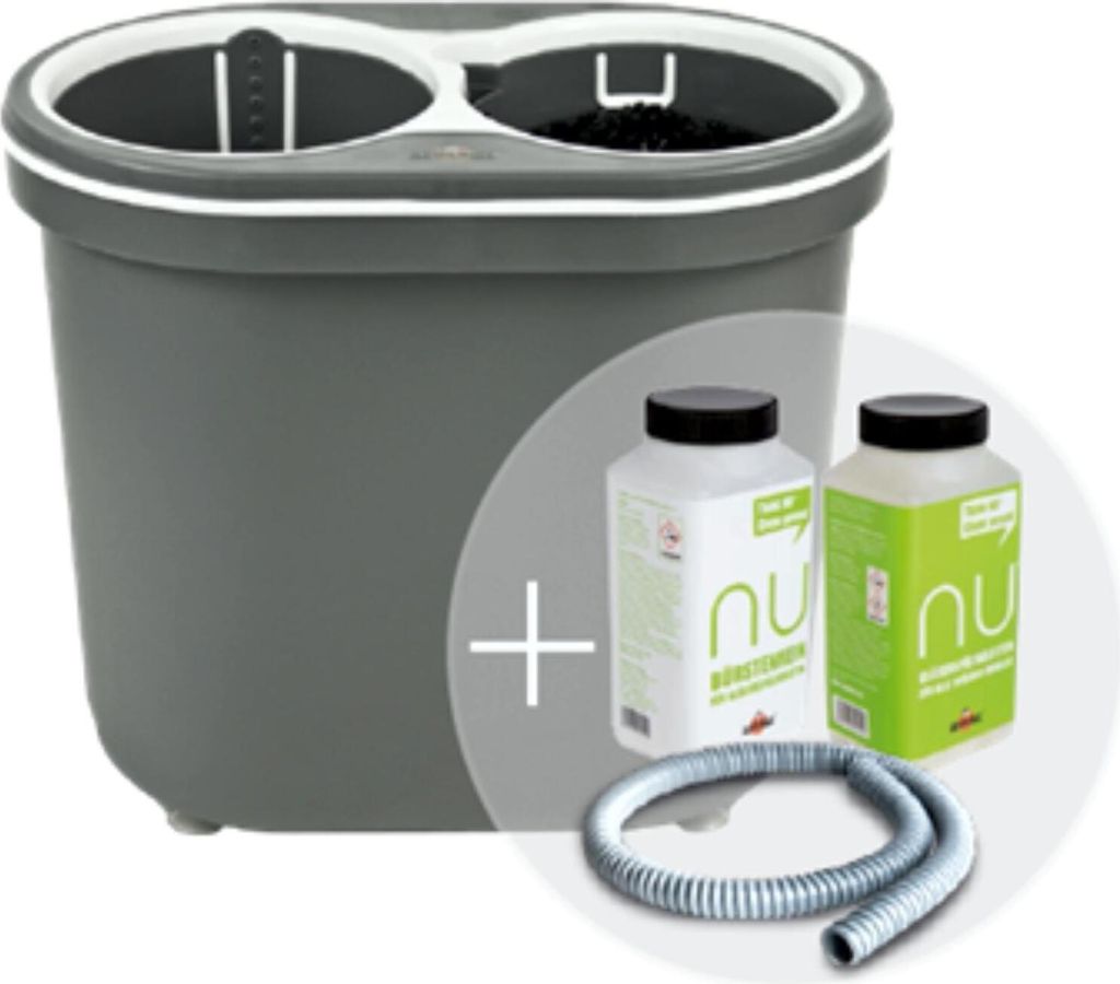 SPÜLBOY NU water+ portable SET Gläserspülgerät Spültabletten Bürstenrein