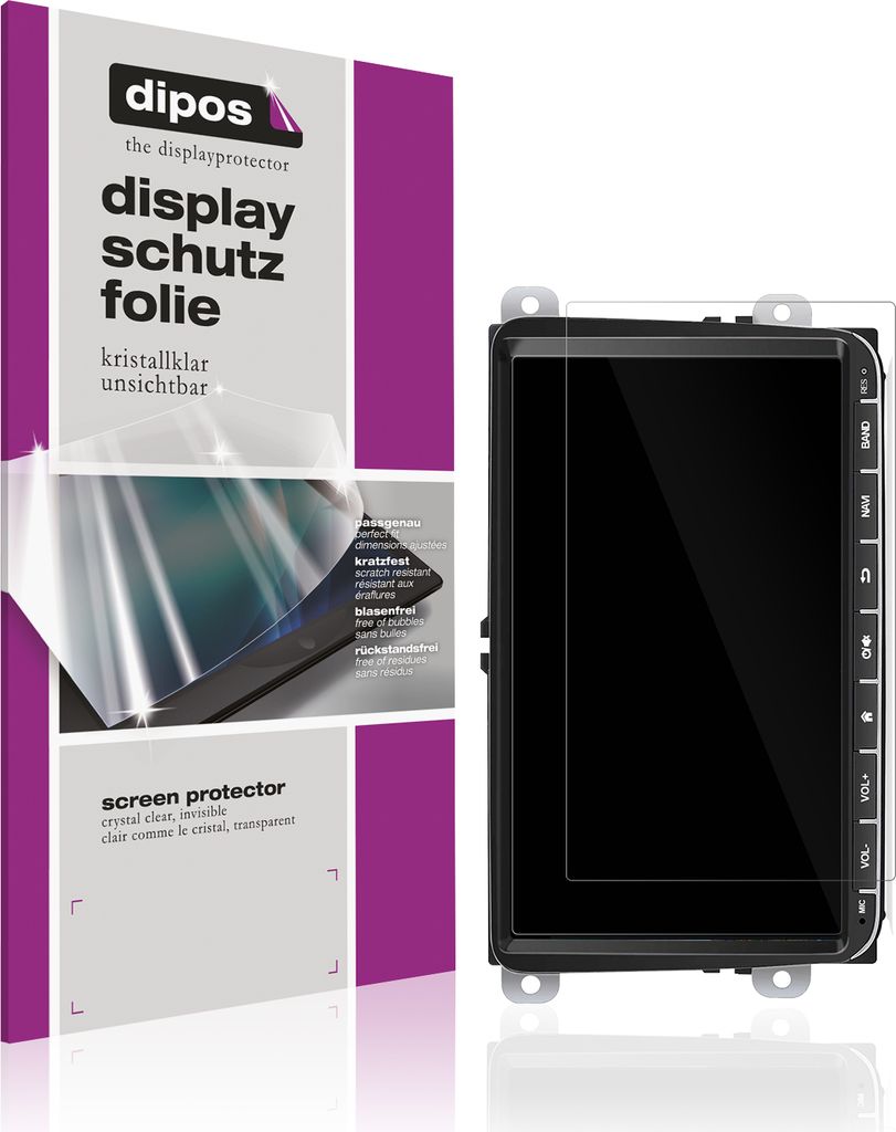 2x Schutzfolie für Essgoo AR9002 klar Displayschutzfolie Folie Display Schutz dipos
