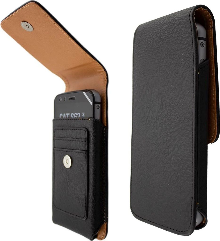 caseroxx Klappetui Cat S62 / S62 Pro Schutz-Holster in schwarz