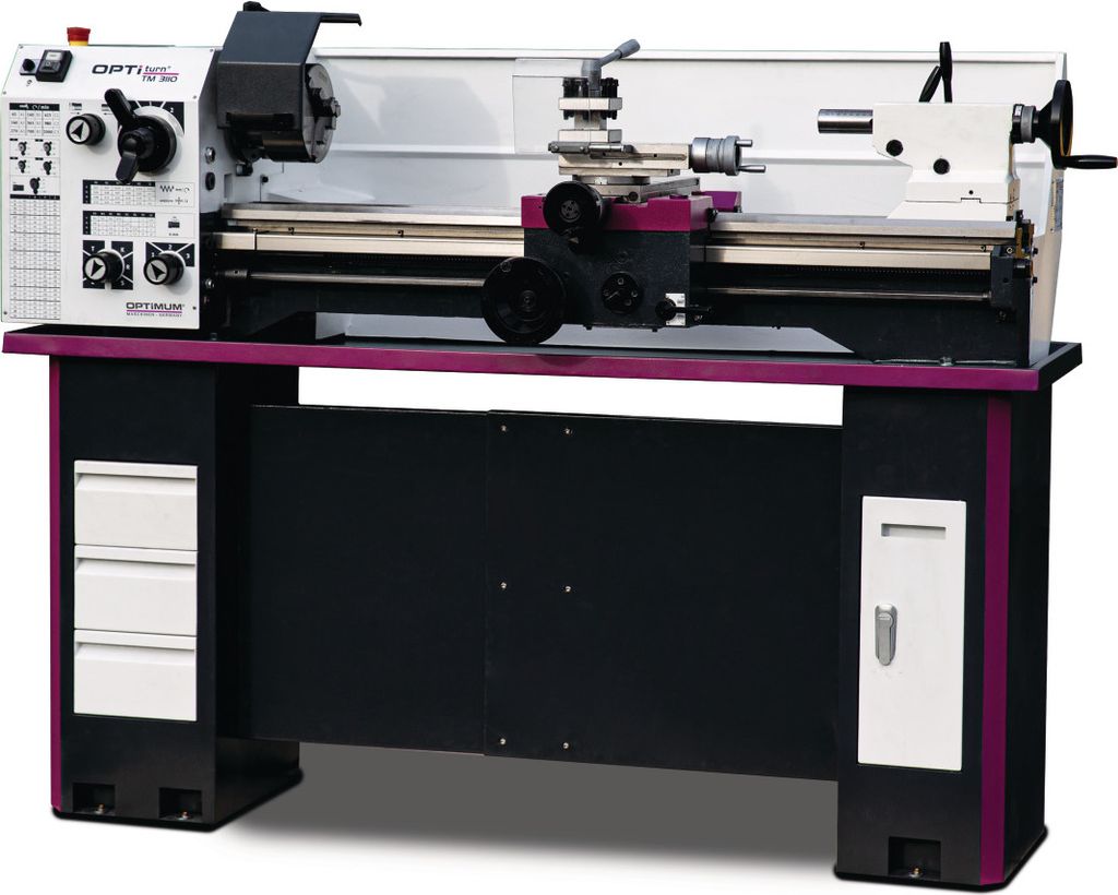 Optimum Leit- und Zugspindeldrehmaschine OPTIturn TM 3110, 3403010
