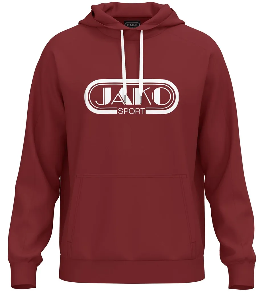 Hoodie de sport JAKO Promo XL rouge idéal pour vos entraînements en club