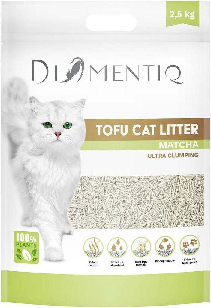 Lettiera per gatti Diamentiq Tofu 2,5 kg Immagine del prodotto 