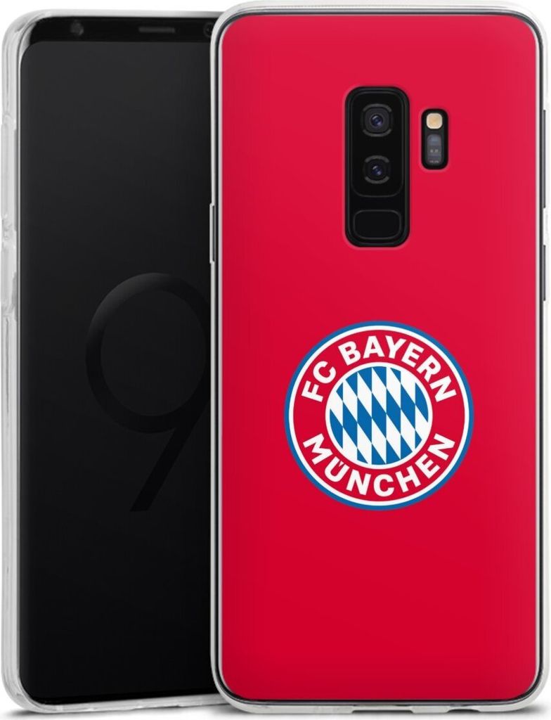 DeinDesign Handyhülle für Samsung Galaxy S9 Plus Silikon Hülle Case Smartphone Schutzhülle FC Bayern München FCB Logo