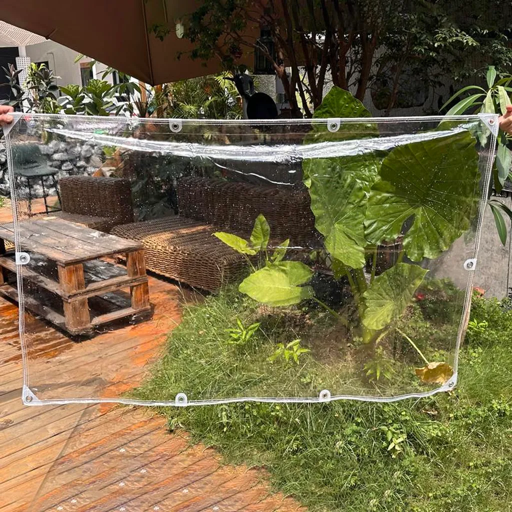 Couverture de jardin imperméable en PVC transparent format 2x4m