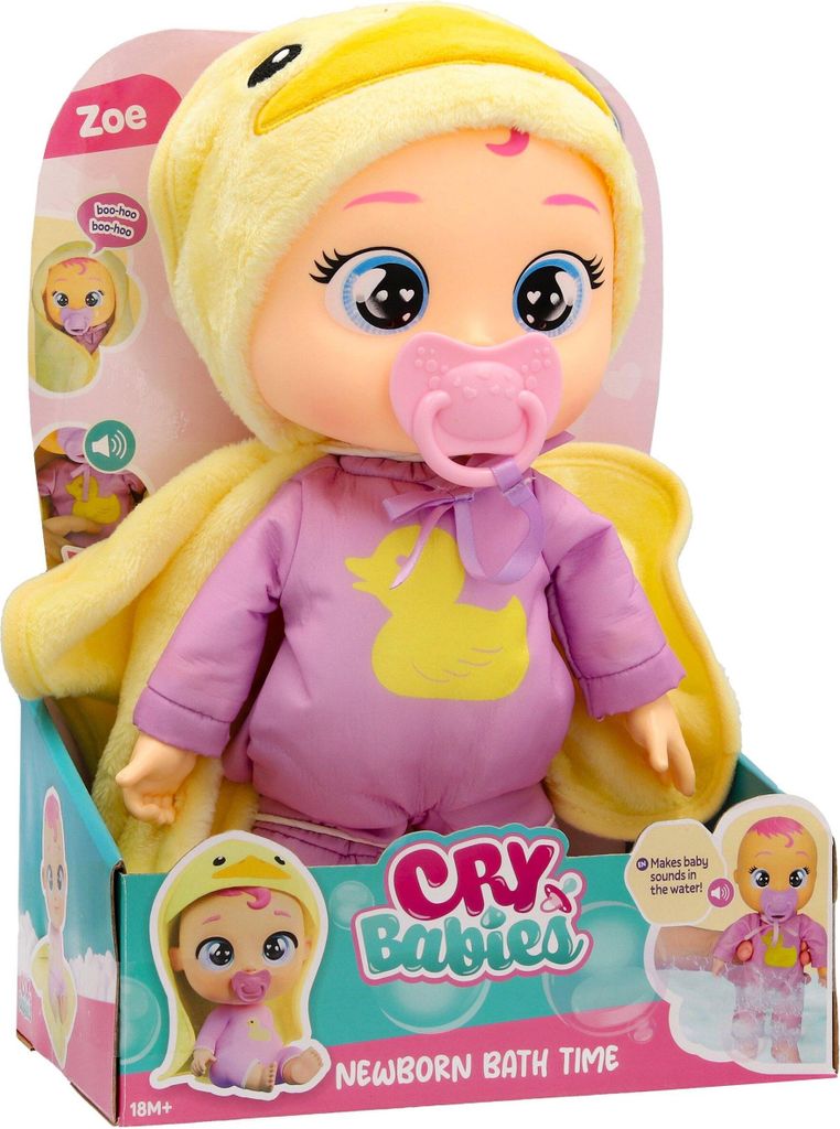 Cry Babies NewBorn Bath Time Zoe