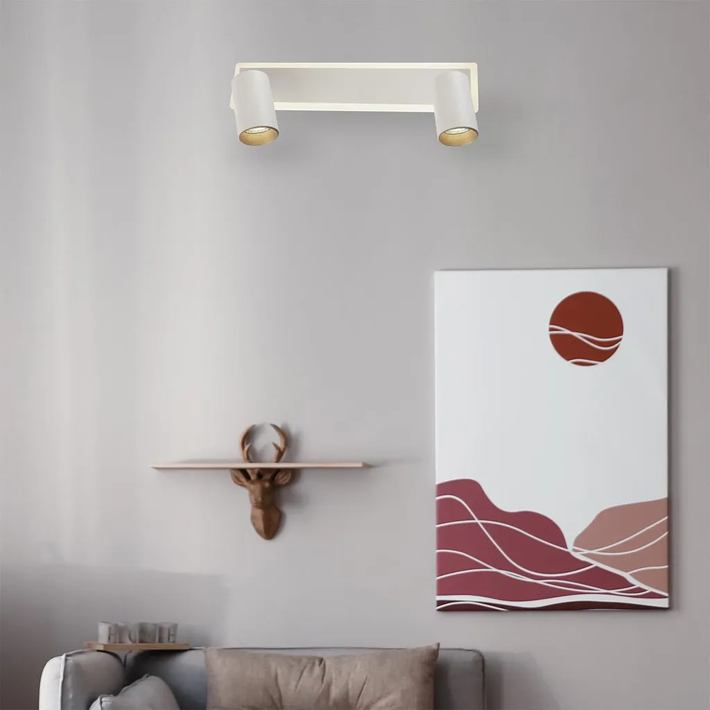 Plafonnier design avec spots orientables PARMA blanc 40 cm LED variable - 4