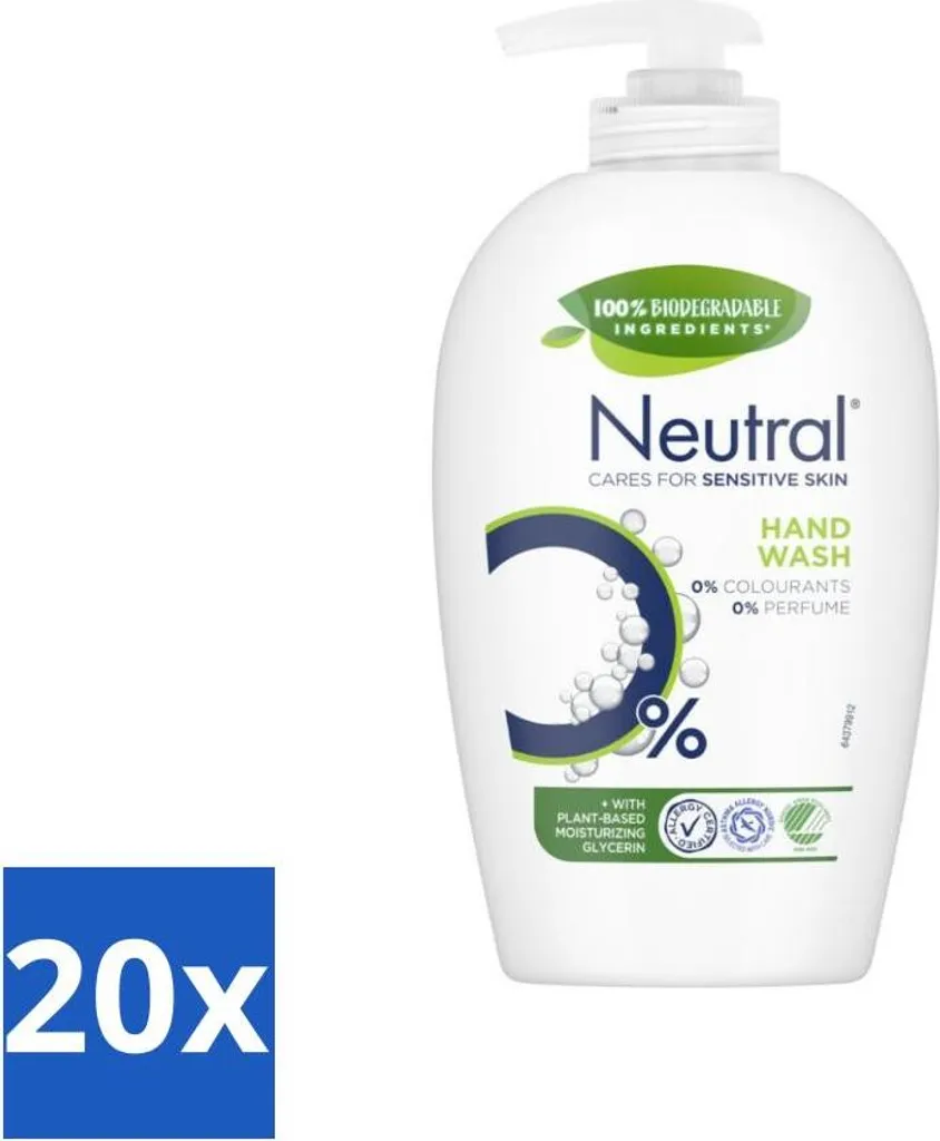 Kit 20 Saponi Liquidi Neutri 250ml | Offerta Risparmio Igiene Mani