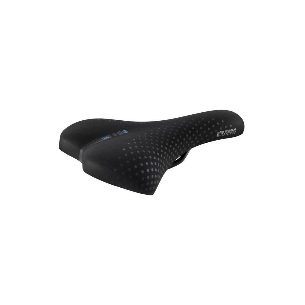 Selle San Marco Sattel Sportive Gel 150 x 270 mm Schwarz - komfortabler Trekk...