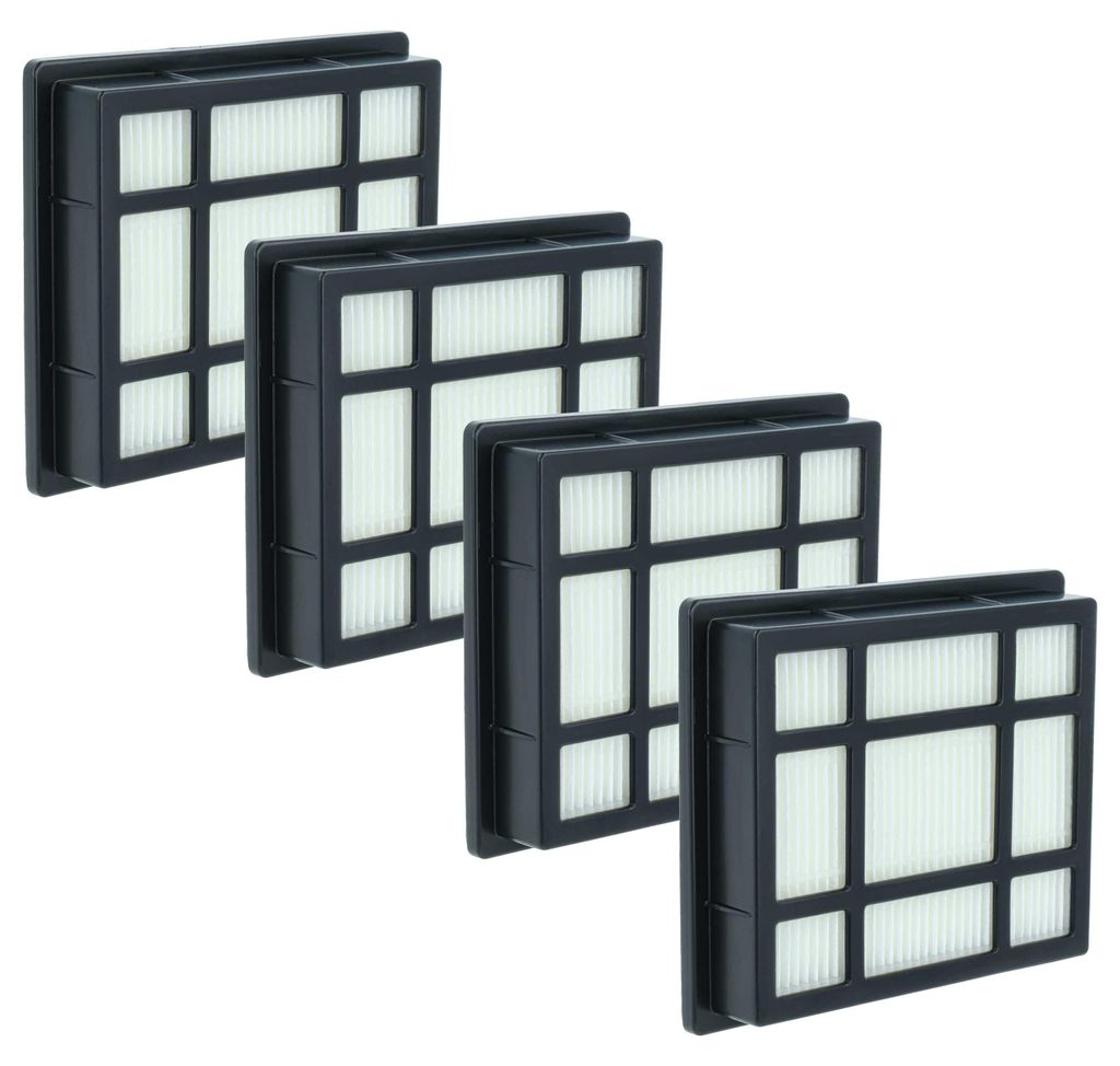 vhbw 4x Staubsaugerfilter Ersatz für Nilfisk 107414332 für Staubsauger - HEPA-Filter Schwarz