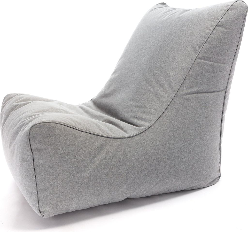 Ecopuf - Sitzsack Bean Bag Outdoor, 80 x 77 x 70 cm - Dubai Grau
