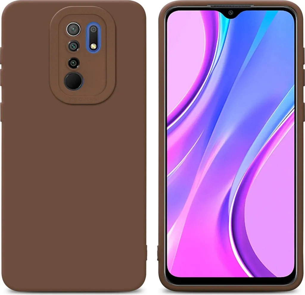 Cover Xiaomi Redmi 9 Cadorabo Marrone - Protezione TPU Antiurto