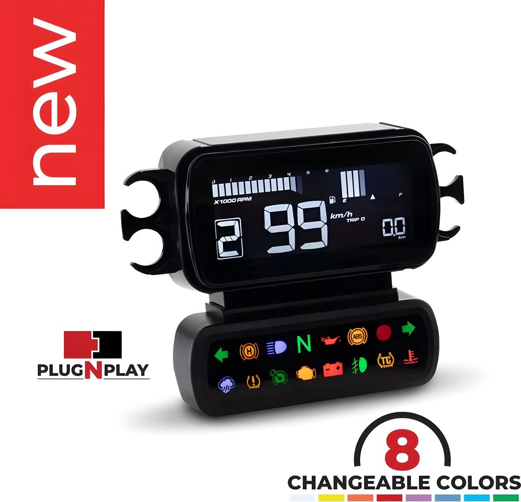 Koso Multifunktionsanzeige kompatibel mit Harley Davidson FLTRXS Road Glide Special Street FLHXS FLTR FLTR FLTRU Ultra FLHX 1688 - 1868 ccm gebaut ...