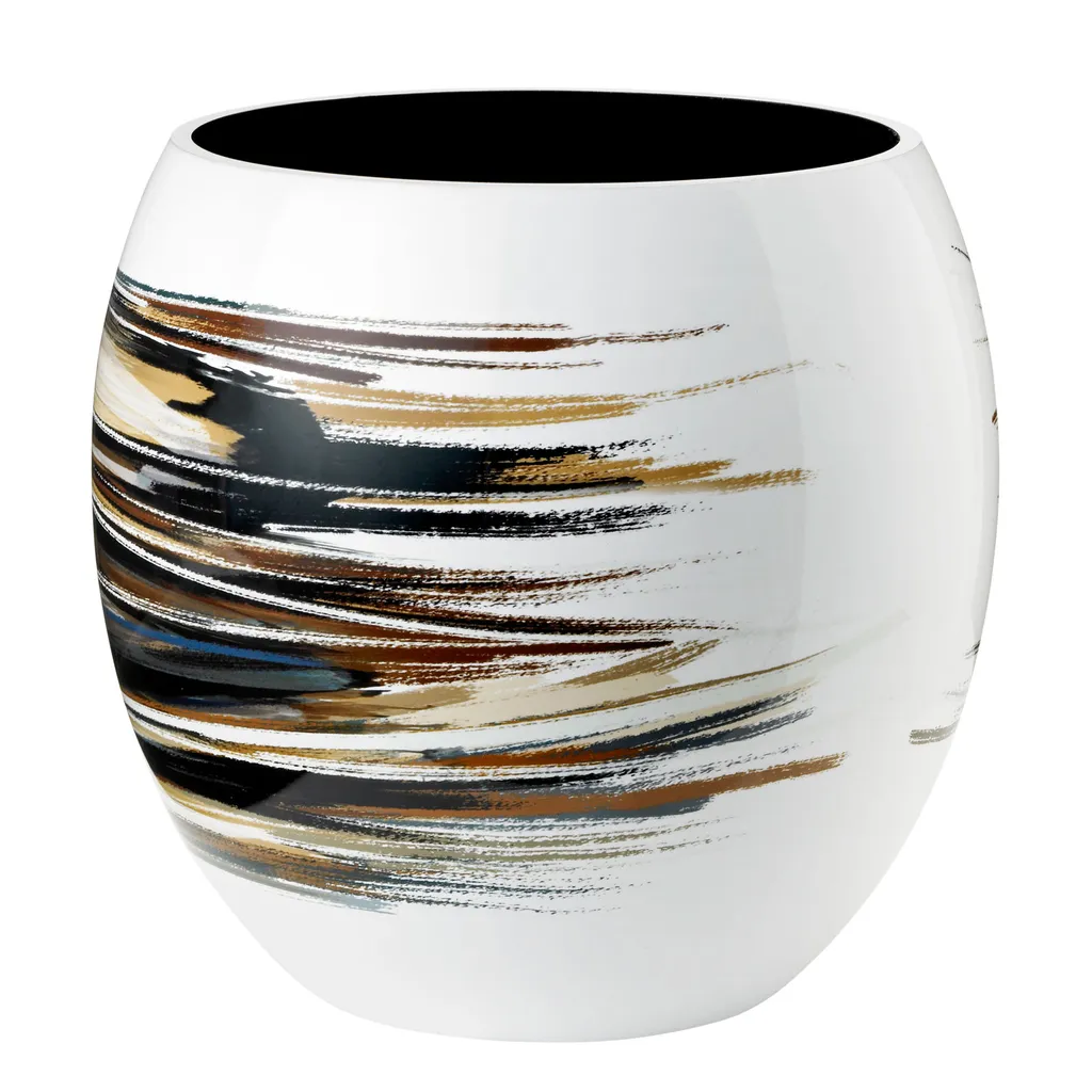 Stelton Stockholm Lignum Vase Grand Modèle en Aluminium et Émail Bleu
