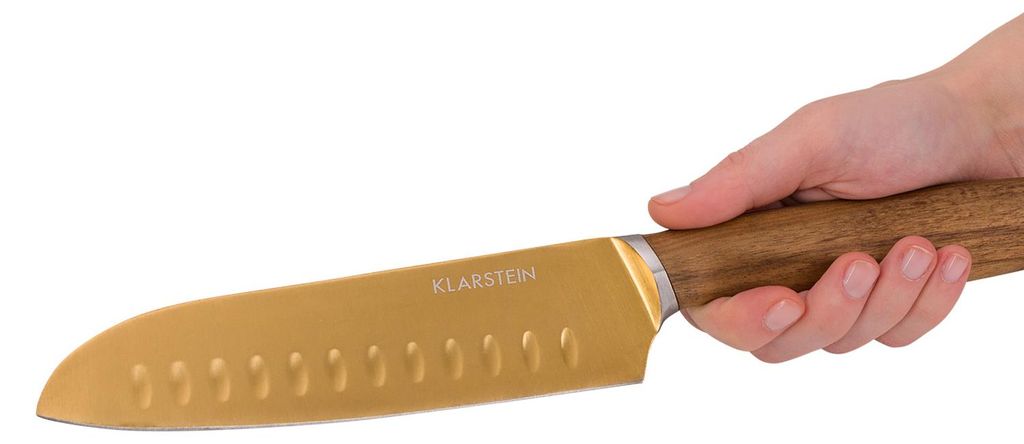 Kazuno Messerset 7 Teile magnetischer Block PVD Produktbild 
