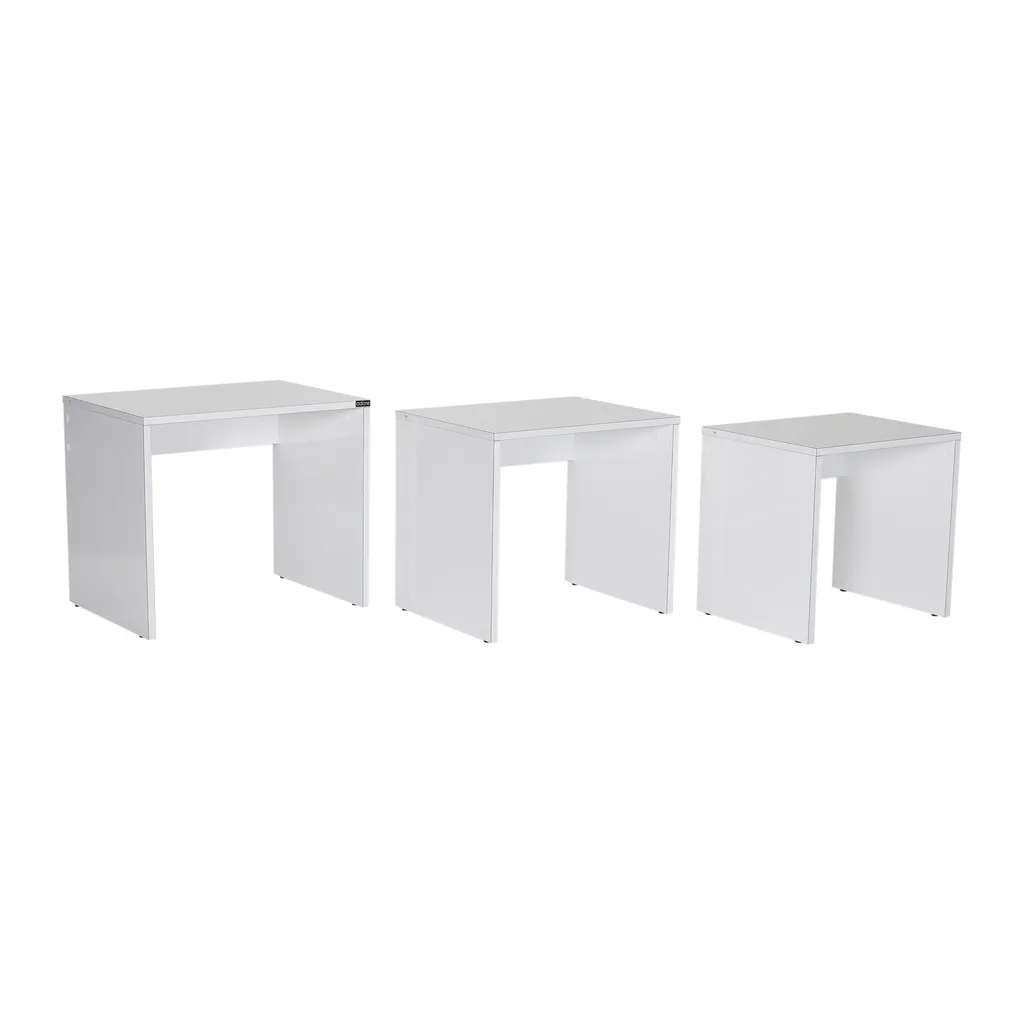 Table basse blanche rectangulaire Skye Decor pour petit salon moderne - 9