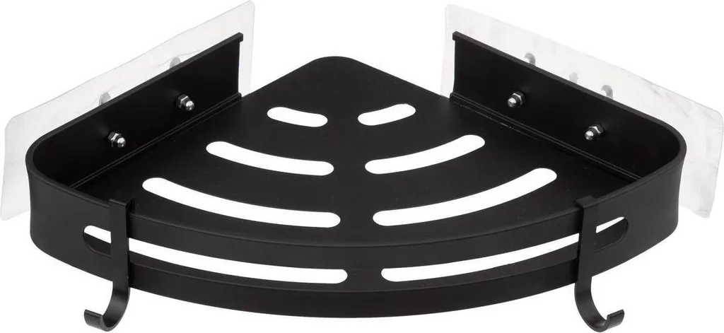 Organizer Doccia Angolare Nero 5Five Blackalu Alluminio Premium