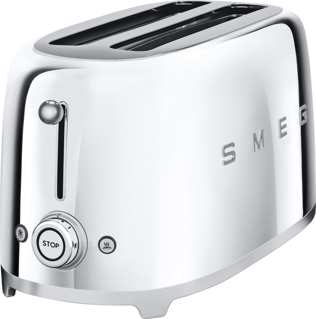 SMEG TSF02SSEU Broodrooster, 4 sleuven, chroom Productafbeelding 