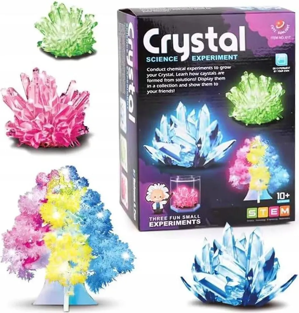 Cristaux magiques à faire pousser - Kit de science rapide et ultra coloré