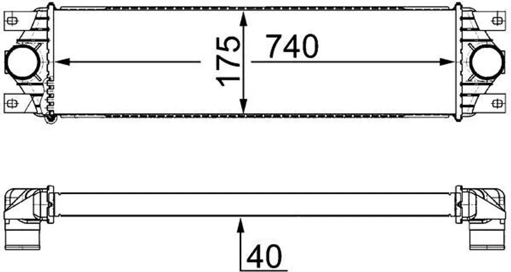 Refroidisseur d'air MAHLE CI 19 000S robuste pour OPEL Movano X70 LLK