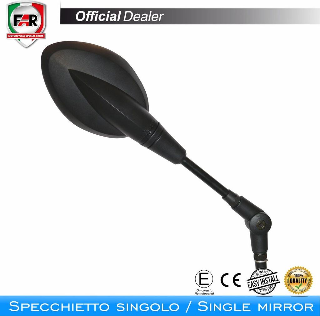 Genehmigter FAR 6806 schwarzer umkehrbarer Lenker Spiegel für BMW