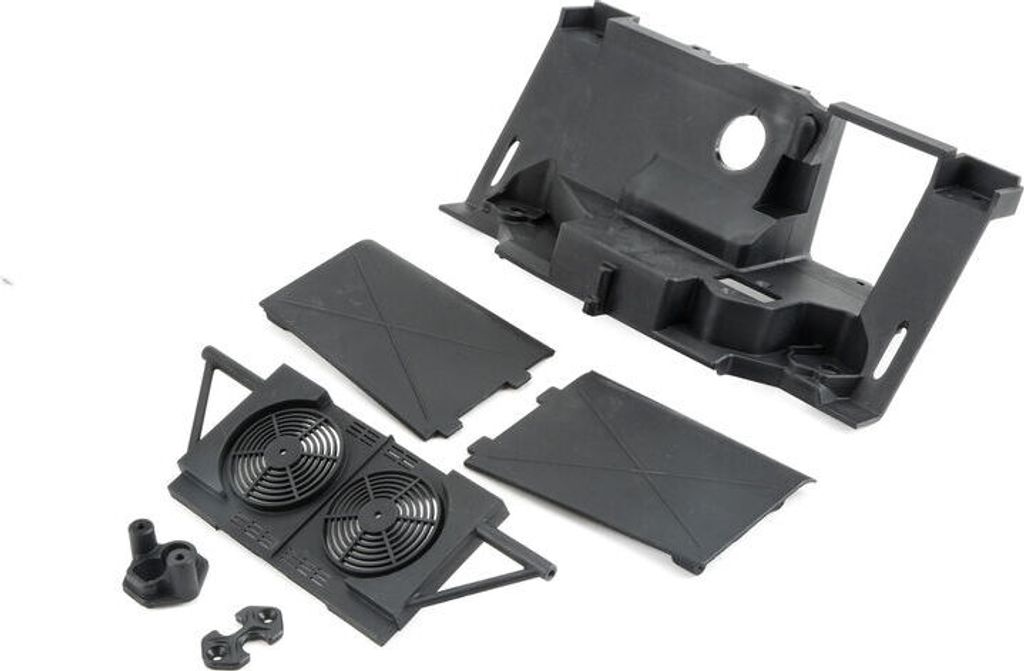 Losi Rear Bulkhead,Fan Panel, Mudguards: Baja Rey