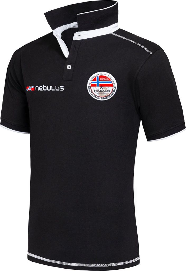 Nebulus Poloshirt ISLA Herren, Shirt, Sweatshirt, Polo, P5260 - Herren, schwarz, XXL