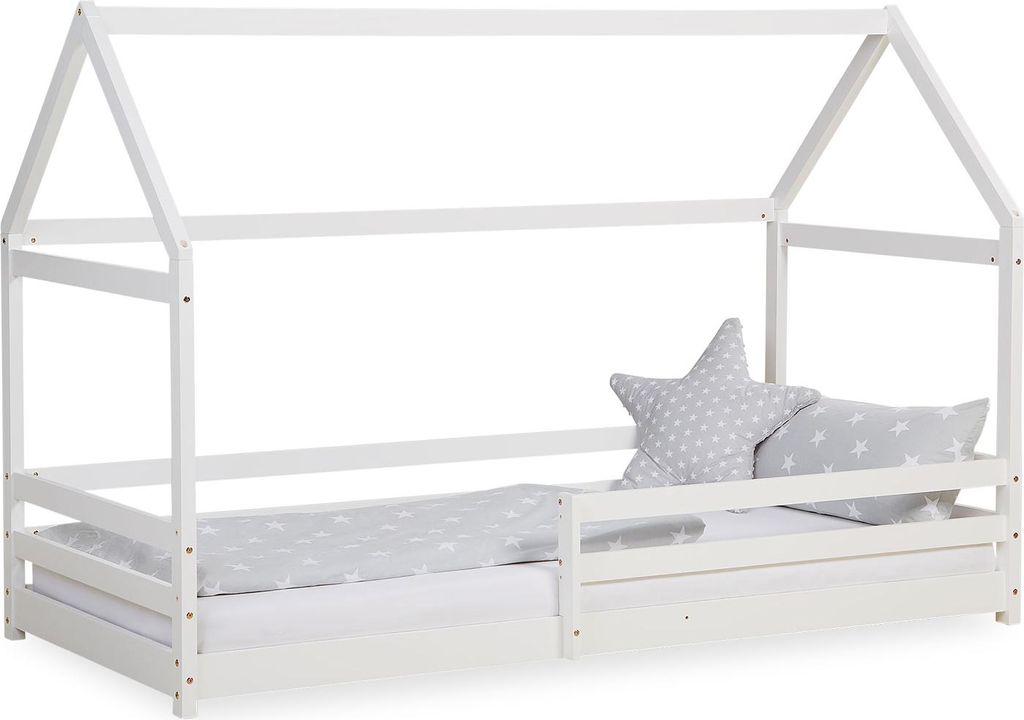 Lit D'Enfant 90x200 cm Lit Cabane Montessori avec Barriere Image du produit 