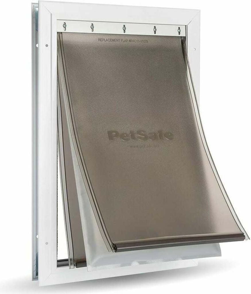 Chatière für Tiere in Aluminium für extreme Wetterbedingungen, isoliertes Rabat-System mit 3 umweltfreundlichen Kunststoff-Voletten, 1 Fermeture...